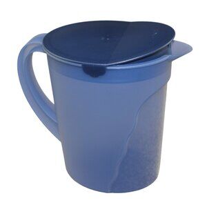 Tupperware Impressions Pitcher 1 Gal Gallon Blue Rocker Lid NEW NOS RARE